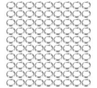 ifundom 500 Anneaux de Jonction Ouverts en Acier Inoxydable 06 X 5 MM Connecteurs Doubles Anneaux pour Porte-Clés et Création de Bijoux Accessoires Résistants pour Bracelets et