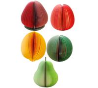 ifundom 5pcs Notes Autocollantes en Papier Forme de Fruits, Blocs-notes Compacts Portables et Créatifs pour École Cuisine, Accessoires Pratiques et Amusants