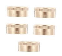 ifundom 5pièces Bouchon De Tuyau Arrosage Laiton Embout Femelle Fileté Bouchon Extrémité pour Raccord De Jardin Lot