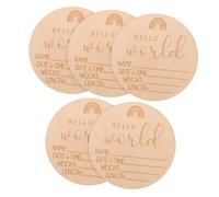 ifundom 5pièces Cartes De Croissance Pour Annonce De Naissance Accessoires Photo Né Souvenirs Mignons