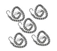 ifundom 5pièces Lot de Chaînes de Suspension Métallique Réglables pour Pots de Fleurs Mangeoires et Lanternes Résistantes