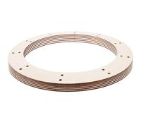 ifundom 6 Cadres de Couronne en Bois Naturel 30 Cm X 23 Cm pour Loisirs Créatifs, Supports Ronds Diy, Cadres Légers et Stables, Décoration Noël et Maison