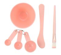 ifundom 6 Pièces Ensembles D'outils pour Masques Faciaux Bols de 2,5ml 5ml 15ml en Pp et Bois pour Mélanger Masques Visage Portables pour Femmes