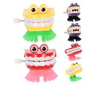 ifundom 6 Pièces Jouets à Remontoir Dents Qui Claquent avec Yeux Jouets Mécaniques Drôles pour Fêtes Halloween Anniversaire Carnaval