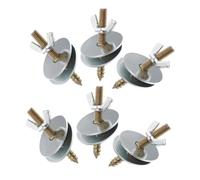 ifundom 6 Pièces Kit de Vis de Fixation pour Perchoirs Oiseaux avec Rondelles Accessoires pour Cages Vis Double Tête Dimensions Précises et Sécurité pour Vos Animaux de Compagnie