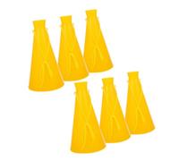 ifundom 6 pièces Lot de Mégaphones Jaunes Abs pour Garçon Fille Accessoires Encouragement Pratiques pour Fêtes Jeux Sportifs et Animations Porte-Voix Léger et Décoration Festive
