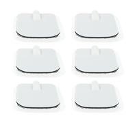 ifundom 6 pièces Patchs Auto-adhésifs Électrodes Carrées en Gel Conducteur Silicone Compatibles pour Unité de Massage Électrique