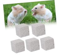 ifundom 6 pièces Pierre à Mâcher pour Hamster Lapin Chinchilla et Rat Lot de Blocs Carrés Roche pour Entretien Dentaire et Apport Calcium