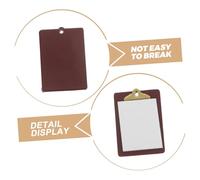 ifundom 6 Pièces Whiteboard Clipboards for Dollhouse Accessories Lightweight Writing Boards with Paper Holders for Toy House Decoration and DIY Scenes