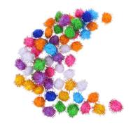 ifundom 60 pièces Lot de Pompons Chat Colorées Jouets Interactifs Mousse pour Instincts de Chasse et Réflexes Durable pour Dintérieur