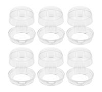 ifundom 6pièces Cache-boutons de Cuisinière à Gaz Protection Transparente pour Interrupteurs Lot de Couvertures de Sécurité Garçon Fille