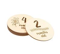 ifundom 6pièces Cartes De Milestones Pour Bébés Cartes Photographiques Mensuelles Double-sided Accessoires De Souvenirs Pour Suivre La Croissance Des Nourrissons
