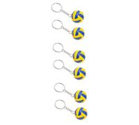 ifundom 6pièces Porte-clé Sportif Forme De Volleyball De Ornements De Adorables Et Pratiques Accessoires De Décoration Pour Amateurs De Volleyball
