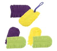 ifundom 7 pièces Recharge Plumeau Réutilisable Lavable avec Manche Housses Microfibre pour Dépoussiérage Multi-usages Maison Bureau Voiture Nettoyeur Poussière