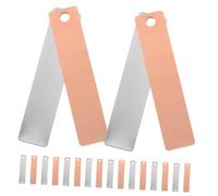 ifundom 8 Paires D’anodes en Cuivre et Zinc pour Expériences Scientifiques, Feuilles Électrodes 8 Couples, Bandes pour Batteries de Fruits, Matériel Éducatif pour Apprentissage Électrique