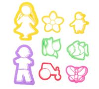 ifundom 8 pièces Kit de Cutters Argile pour Boucles Oreilles Outils de Découpe Polyvalents pour Pâte Polymère Moules Réutilisables pour Création Bijoux DIY Kit de Modelage Poterie