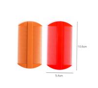 ifundom 8 Pièces Peignes Plastique pour Chiens et Élimination des Lentes et Pellicules Peigne Fin pour Toilettage des Animaux Couleurs Rouge et Jaune