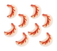 ifundom 8 Pièces Simulated Dumpling Model in PVC Realistic Fake Food Decor for Kitchen Breakfast Shop Home and Photography Display