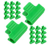 ifundom 80 Pièces Lot de Clips de Serre Plastique Vert pour Tuyau Pinces de Fixation Film et Filet Ombre Résistantes Uv Accessoires Polyvalents pour Support Plantes et Protection Jardin