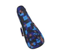 ifundom À Ukulélé Rembourré Coton De Transport à Double Épaule avec Motif Floral Et Carreaux pour Hommes Et Femmes Bleu