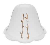 ifundom Abat-jour en Verre Blanc Léger et Facile à Installer, Couvre-lampe Simple et Délicat pour Lampes de Table et Plafonniers Décoratifs