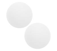 ifundom Abat-Jour Rond en Verre Blanc pour Ampoule G9 Lot de 2 Pièces 60 MM Conçu pour Éclairage de Plafond et Lampes Suspendues