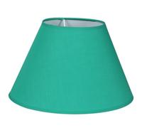 ifundom Abat-jour Tambour Vert en Coton-polyester pour Lampe de Table E27 | Style Rétro Simple et Élégant, Structure PVC Solide, Usage Bureau et Salon, Finition Chic