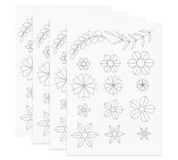 ifundom Accessoire de Quilling en Bois Beige 4pcs Feuilles de Positionnement Résistantes et Recyclables pour Outils de Papier et Bricolage Créatif