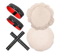ifundom Accessoires de Rechange pour Bocal de Levain, Couvercles en Tissu, Bandes de Dates et Autocollants Thermomètre, Kit 2 Housses 2,5cm, pour Fermentation et Cuisson du Maison