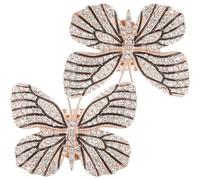 ifundom Accessoires décoratifs amovibles pour chaussures de mariage clips élégants pour escarpins et bottes 1 paire or et noir décoration raffinée pour cérémonie et fête