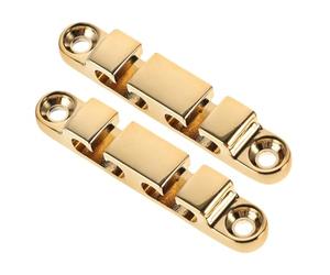 ifundom Accessoires pour Basse Électrique 2pcs en Métal Or avec Vis de Montage, Guide-cordes Élégant pour 6 Cordes, Optimise la Transmission Tonale et Réduit L'usure des Cordes