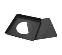 ifundom Acier au Carbone Plaque à Pizza Carrée Noir Antiadhésive