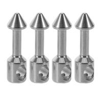ifundom Acier Inoxydable Insert pour Chasse sous-Marine 4 Pièces | Accessoire Argenté pour Bandes de Lance-pierres, Usage sous L'eau, Réparations DIY Rapides, Maintien Ferme