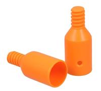 ifundom Adaptateur pour Manche à Balai Fileté Américain en Plastique Solide, Embouts Filetés 32 Mm, 2 Pièces pour Rallonge de Poignée D’outils de Nettoyage Ménager, Compatible Balai