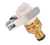 ifundom Adaptateur Robinet Laiton Résistant pour Tuyau Jardin Raccord Rapide Étanche pour Machine à Laver Mitigeur Lavabo Salle de Bain et Alimentation Eau