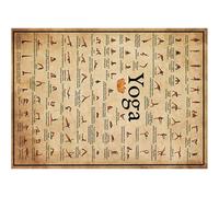 ifundom Affiche de Yoga en Toile, Décor Mural Simple pour Débutants | Guide Visuel des Postures, Motif de Positions, Toile Décorative, pour Bureau, Maison et Apprentissage