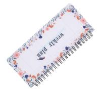 ifundom Agenda Hebdomadaire Détachable 1 Semaine par Page Carnet à Spirale Portable Taille Moyenne Papier Ligné Floral Bloc-Notes Multifonction pour Étudiants et Organisation Familiale