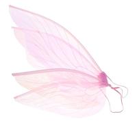 ifundom Ailes décoratives en organza rose accessoire de costume léger pour cosplay et fêtes ailes de fée ultra-légères adaptées aux événements festifs et soirées déguisées