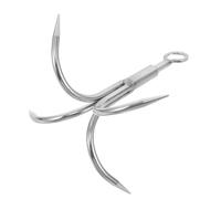 ifundom Ancre Extérieure Crochet Coulissant Ancre Nautique en Acier Inoxydable À 4 Griffes Accessoire pour Yacht Grappin pour Bateau en Acier