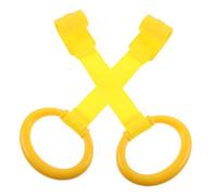 ifundom Anneau De Traction Pour Bébé 2pcs Anneau Suspendre Pour Berceau Aide à Se Tenir Debout Matériaux Solide Jouet Éducatif Pour Nourrissons Exercice Coordination Œil-main Jaune