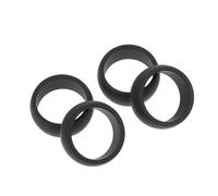 ifundom Anneaux de Sport en Silicone pour Homme, Bagues Flexibles et Protectrices, Design Simple et Confortable, Adaptées Musculation et Activités Physiques, Lot de 4