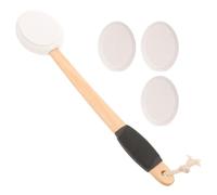 ifundom Applicateur de Lotion Corporelle Dos Manche Antidérapant et 3 Têtes de Rechange pour Application de Crème Solaire
