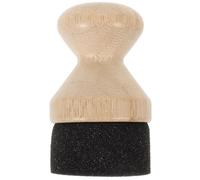 ifundom Applicateur D'huile en Bloc De Bois pour Planche à Découper De 5x5x8,5 Cm, Accessoire Cuisine Professionnel pour Surfaces en Bois, Tête Éponge Absorbante pour Huile Et Cire Alimentaires