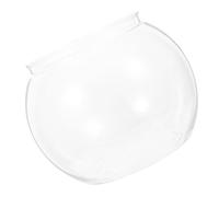 ifundom Aquarium en Plastique Transparent Rond Incassable, Petit Aquarium de Table pour Poissons et Tortues, Bol Hydroponique Décoratif pour Bureau et Salon, Bocal à Poissons Polyvalent