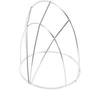 ifundom Armature de Coiffe Traditionnelle Chinoise en Métal Électrolytique Argenté, Cadre pour Fabrication de Couronne Hanfu, Accessoire Ancien pour Coiffure Cosplay et Fête Costumée