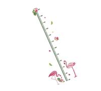 ifundom Autocollant Mural Toise pour Garçon et Filles, Tableau de Croissance en Pvc Vert, Animaux Dessinés, Imperméable et Amovible, Chambre D’garçon et Filles