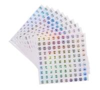 ifundom Autocollants Numérotés 1 à 1000 Ronds 20 Feuilles PVC Résistantes à L’Eau et Repositionnables Étiquettes de Codage Numérique pour Organisation Classement Bureaux Écoles et