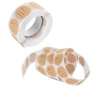 ifundom Autocollants Ronds Adhésifs Décoratifs Rouleau de 500 en Papier Kraft pour Sachets de Bonbons et, pour Pâtisserie et Emballage Créatif
