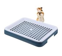 ifundom Bac à Litière Rectangulaire avec Design Séparateur en Plastique Toilettes pour Animaux Usage Polyvalent pour Lapins et Petits Animaux en Cage Extérieur