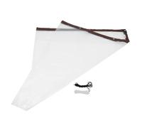 ifundom Bâche d'hiver Imperméable pour Poulailler 3X3M en Plastique Résistant Anti-Déchirure avec Corde Noire et 50 Attaches Blanches Couverture Extérieure Isolante pour Enclos à